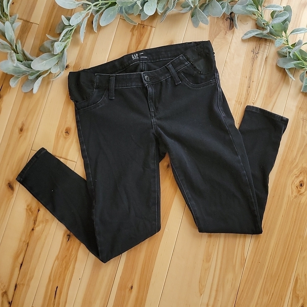 Gap Maternity Black Side Panel Pants